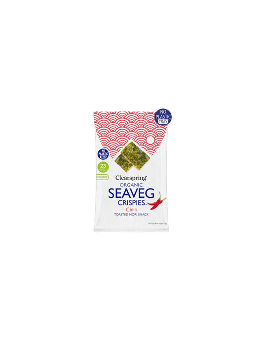 Seaveg Algenchips mit Chiligeschmack GLOSSARY FREE. BIO 4 g CLEARSPRING - Biogo.de