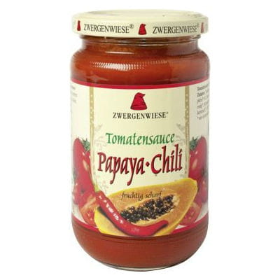 Papaya-Tomatensauce - Chili (scharf) glutenfrei BIO 350 g - ZWERGENWIESE