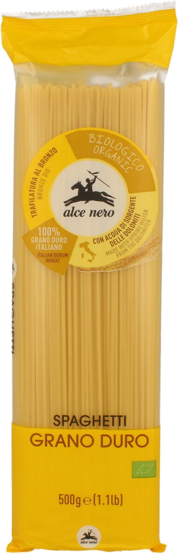 Pasta (Grieß) BIO Spaghetti 500 g - ALCE NERO
