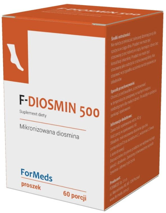 Diosmin 500 mg von FORMEDS, 60 Portionen, 42 g, mikronisiertes Flavonoid, Vitamin- und Mineralergänzung in Pulverform