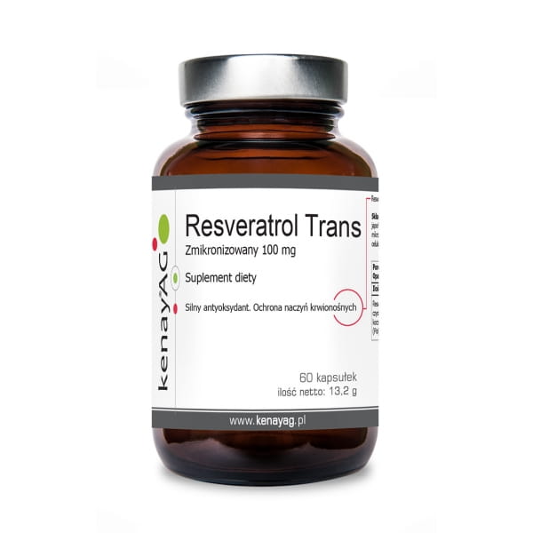 Resveratrol mikronisiertes Resveratrol trans 100 mg 60 Kapseln KENAY