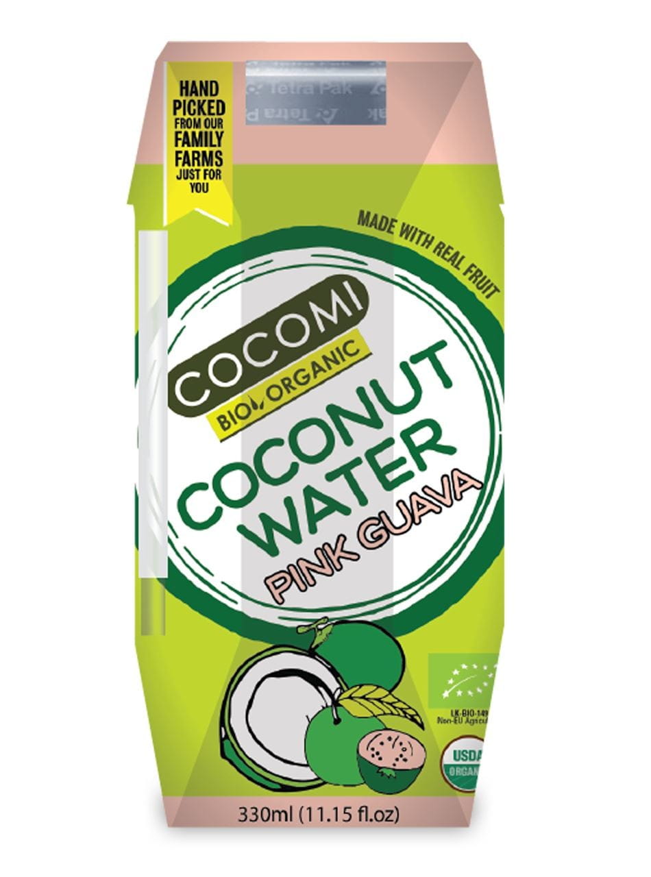Kokoswasser mit Guavengeschmack BIO 330 ml - COCOMI