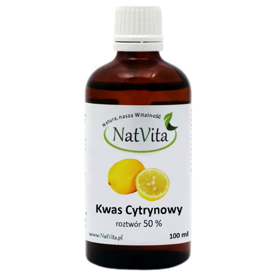 Zitronensäure 50 % Zitronensäure 100 ml NATVITA Hlavní obrázek produktu