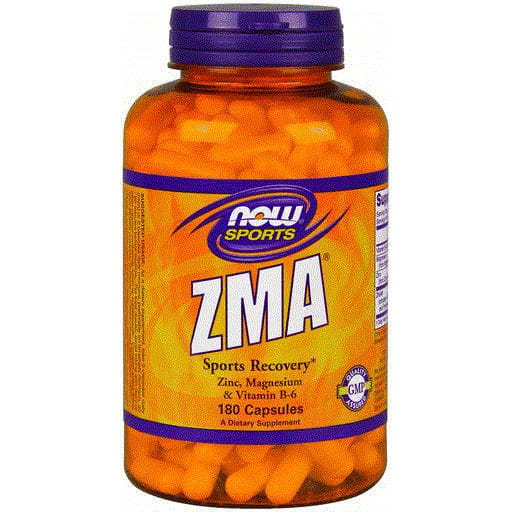 Magnesium, Zink und Vitamin B6 ZMA Kombination aus Zinkmagnesium & Vitamin B - 6 180 Kapseln NOW FOODS Immagine principale del prodotto