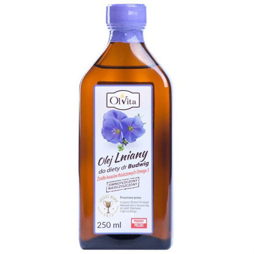Budwig Leinöl, roh, kaltgepresst 250ml OLVITA Hover Image