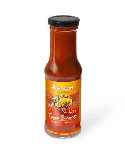 Glutenfreie scharfe Taco-Sauce BIO 220 g - AMAZIN