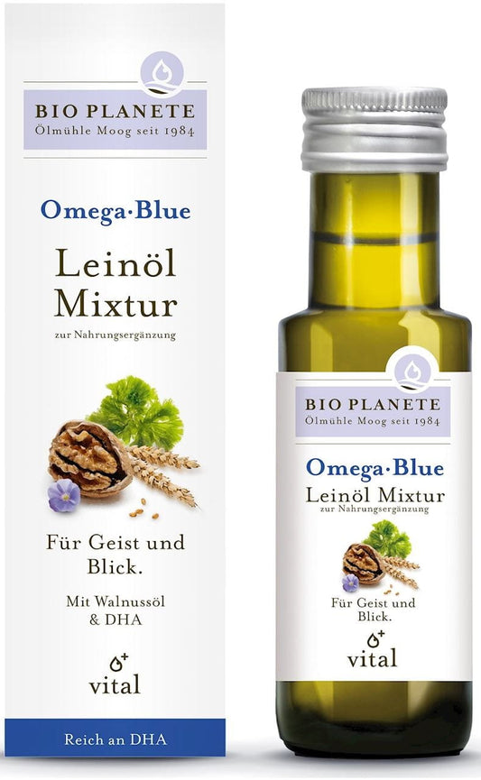 Omega Blue - Mischung mit Leinöl (Walnuss und Alge) BIO 100 ml - BIO PLANETE