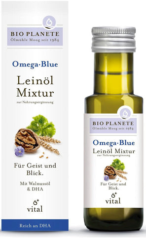 Omega Blue - Mischung mit Leinöl (Walnuss und Alge) BIO 100 ml - BIO PLANETE