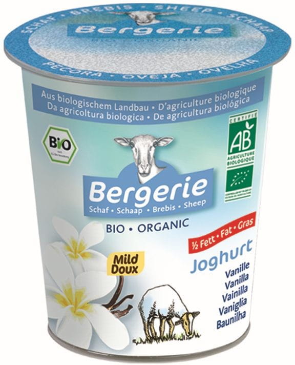 Schafsjoghurt-Vanille-Geschmack BIO 125 g - BERGERIE