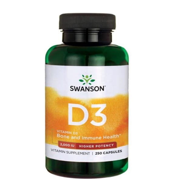Vitamin D - 3 2000 IE Vitamin D3 250 Kapseln von SWANSON