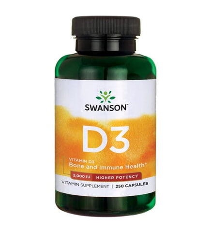 Vitamin D - 3 2000 IE Vitamin D3 250 Kapseln von SWANSON