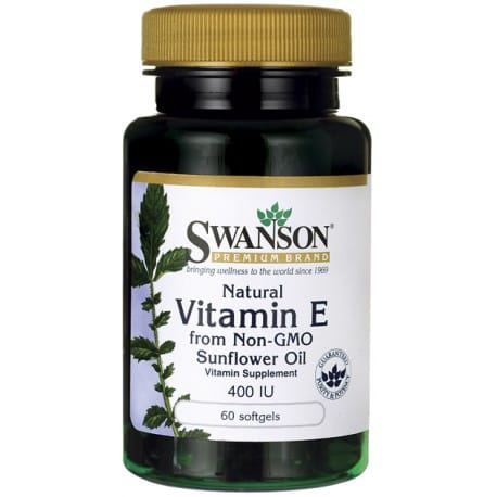 Vitamin ED - alpha - Tocopheryl aus gentechnikfreiem Kürbiskernöl natürliches Vitamin E aus gentechnikfreiem Sonnenblumenöl 60 Kapseln SWANSON