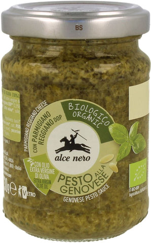 Pesto Genovese (Basilikumsauce) BIO 130 g - ALCE NERO