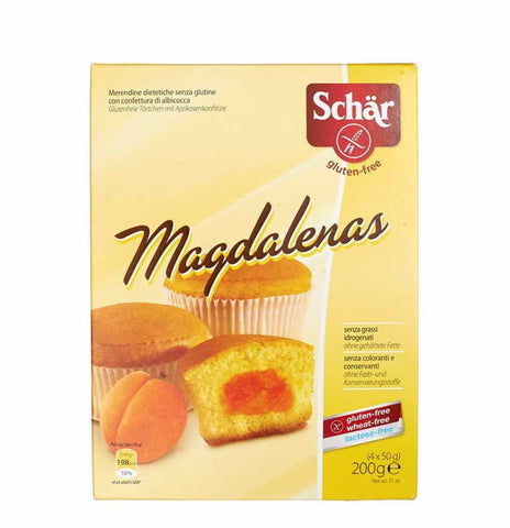 Glutenfreie Magdalenas Cupcakes mit Aprikosenfüllung 200 g SCHÄR