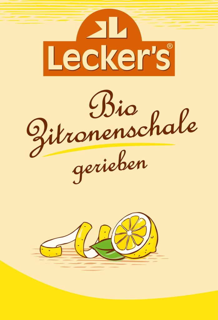 Zitronenschale gerieben BIO 15 g LECKER'S