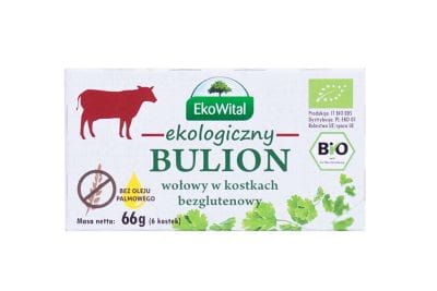 Gewürfelte Rinderbrühe ohne Palmöl glutenfrei BIO 66 g EKOWITAL