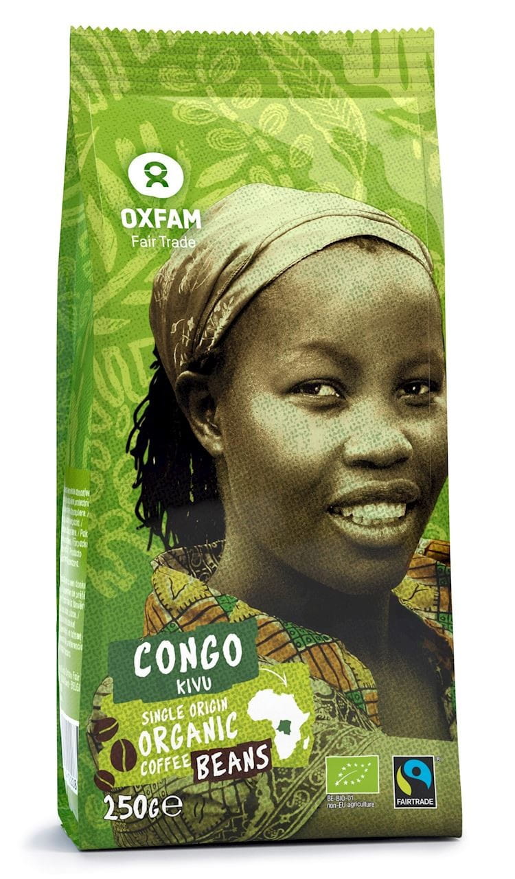 Arabica-Kaffeebohnen aus der Umgebung von Kivu Fair Tade Lake BIO 250 g - OXFAM Gambar utama produk