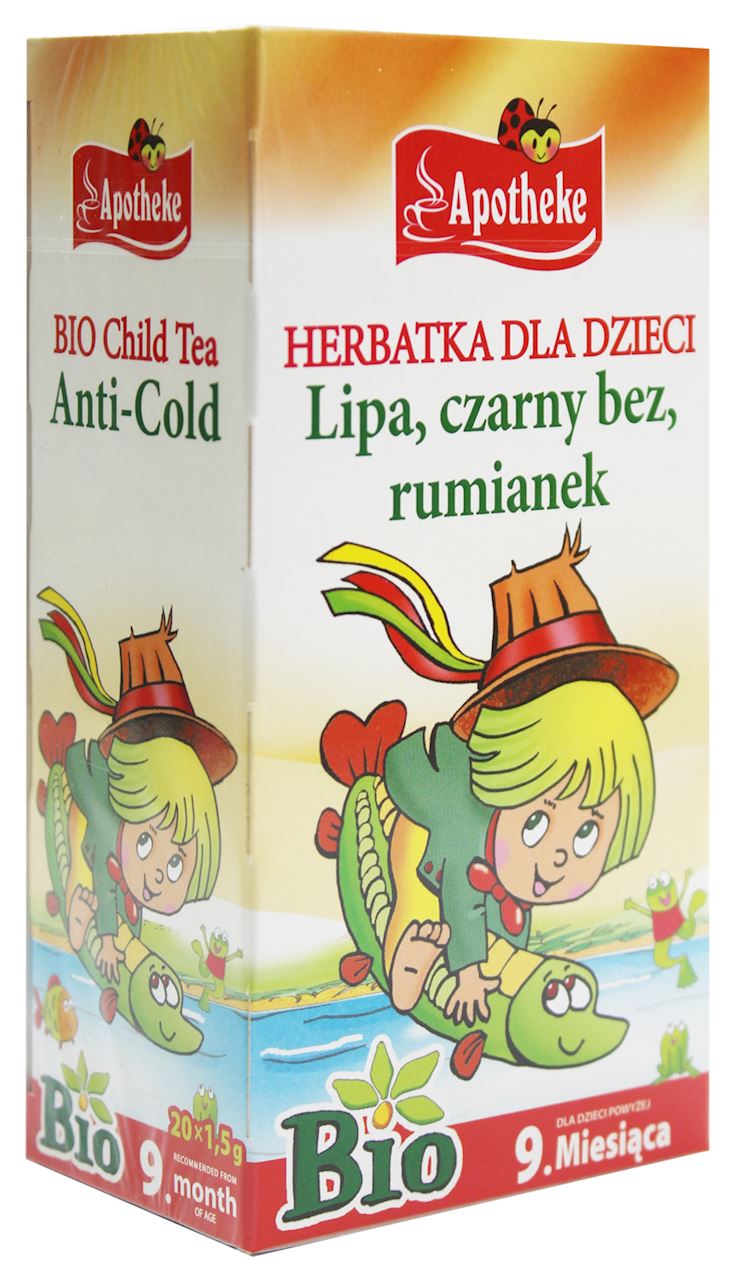Tee für Kinder - Lindenschwarz ohne Kamille BIO 20 x 15 g - APOTHEKE