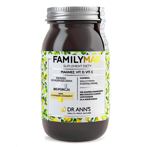 Magnesium Vitamin D Vitamin C Familymag 120 g DR ANN'S