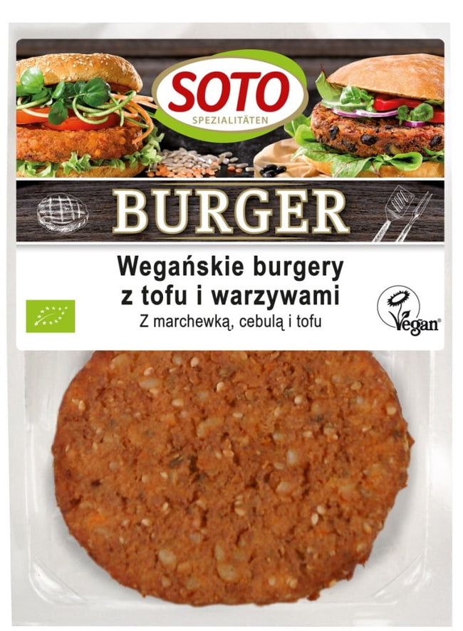 Vegane Burger mit Tofu und Gemüse BIO 200 g SOTO Hover Image