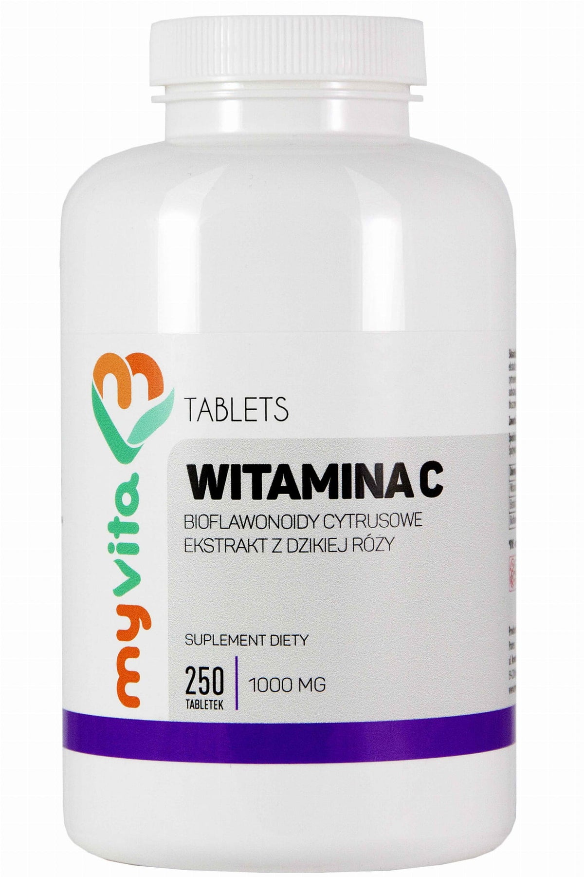 Vitamin C 1000mg mit Hagebuttenextrakt und Bioflavonoiden 250 tab. MYVITA