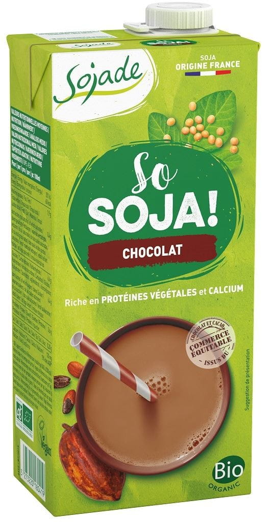 Soja-Schoko-Drink mit Calcium aus Meeresalgen Glutenfrei BIO 1000 ml - SOJADE