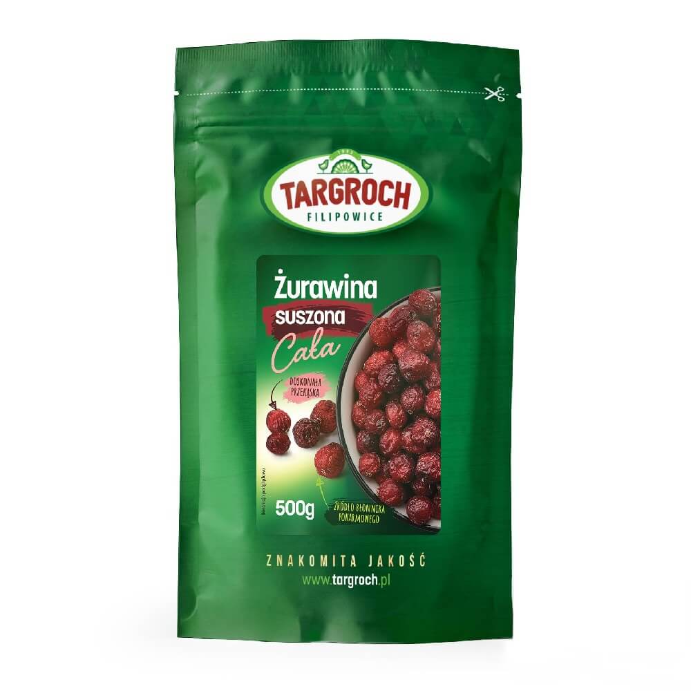 Ganze getrocknete Preiselbeeren 500g TARGROCH Immagine principale del prodotto