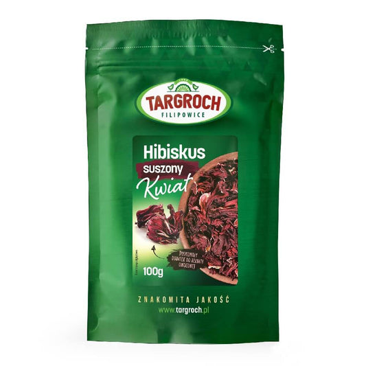 Hibiskusblütentee getrockneter Hibiskus 100g TARGROCH