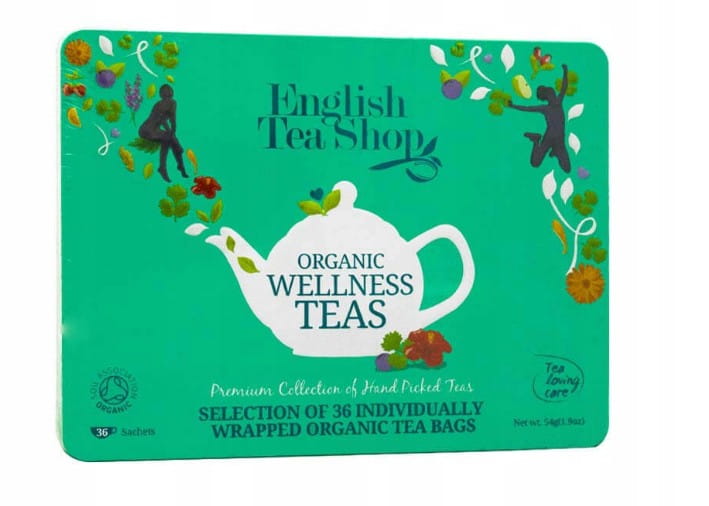 Wellness Tease Set in dekorativer grüner Dose BIO 54 g ENGLISH TEA SHOP