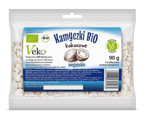 Glutenfreie Kokosnuss-Kiesel BIO 90 g - VEKO