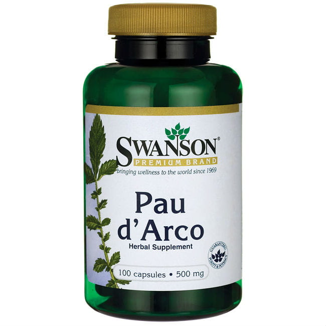 Innere Rinde 500 mg Pau d'arco 100 Kapseln von SWANSON Hover Image
