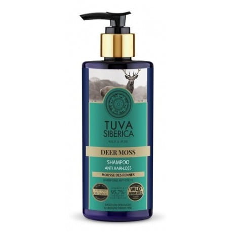 Haarshampoo von NATURA SIBERICA mit Schnee Cladonia, stimuliert das Haarwachstum, in 300 ml Flasche, sichtbare Verpackung