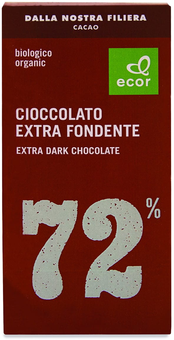 Bitterschokolade, min. 72 % BIO-Kakao 80 g ECOR