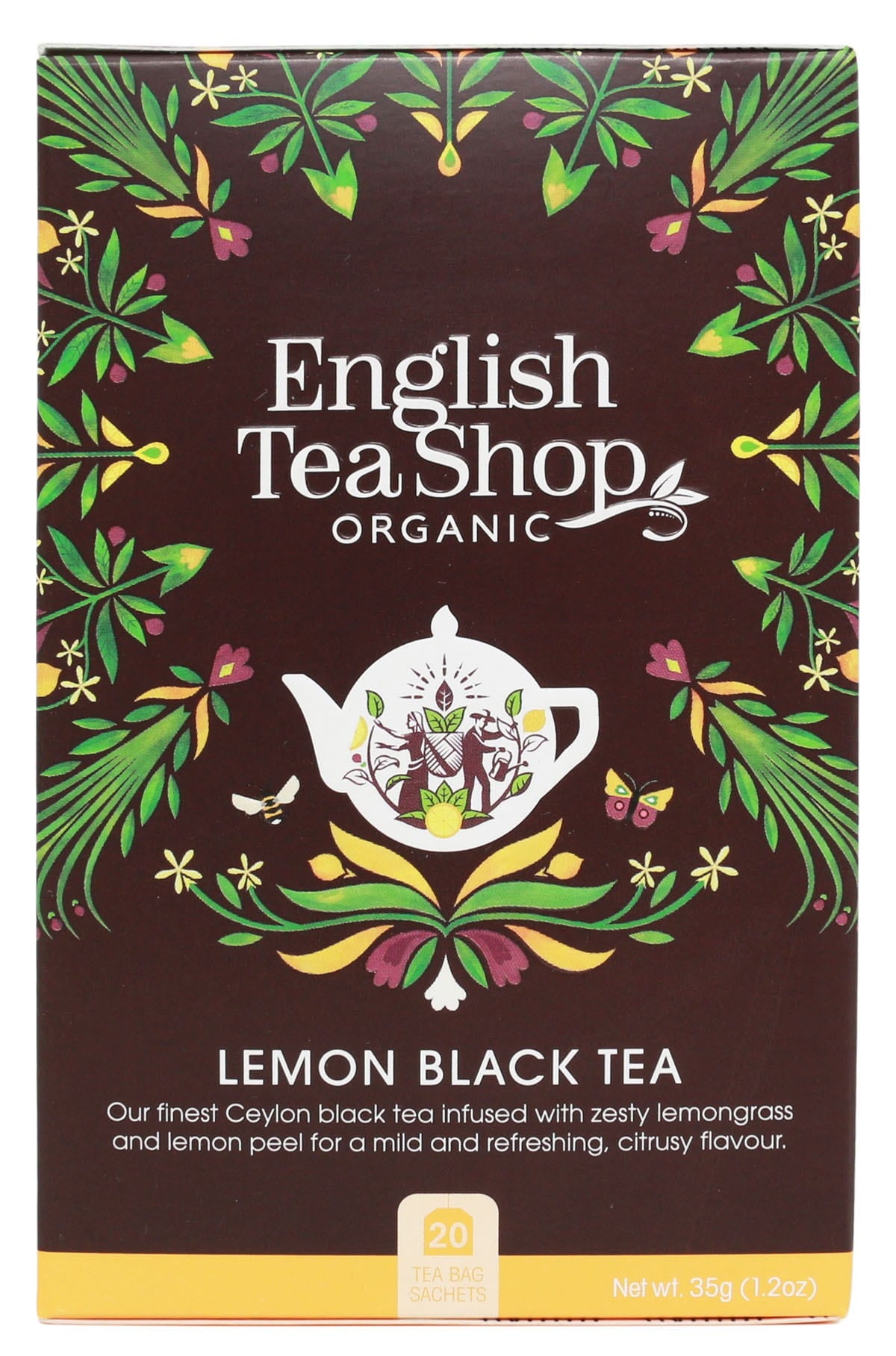 Schwarzer Tee mit Zitronengras (20x1,75) BIO 35 g ENGLISH TEA SHOP