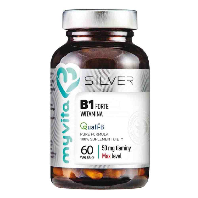 Vitamin B1 Thiamin 50 mg 60 pflanzliche Kapseln 34 g MYVITA SILVER PURE Hover Image