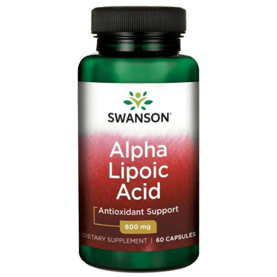 Ala Alpha-Liponsäure 600 mg Alpha-Liponsäure 60 Kapseln von SWANSON