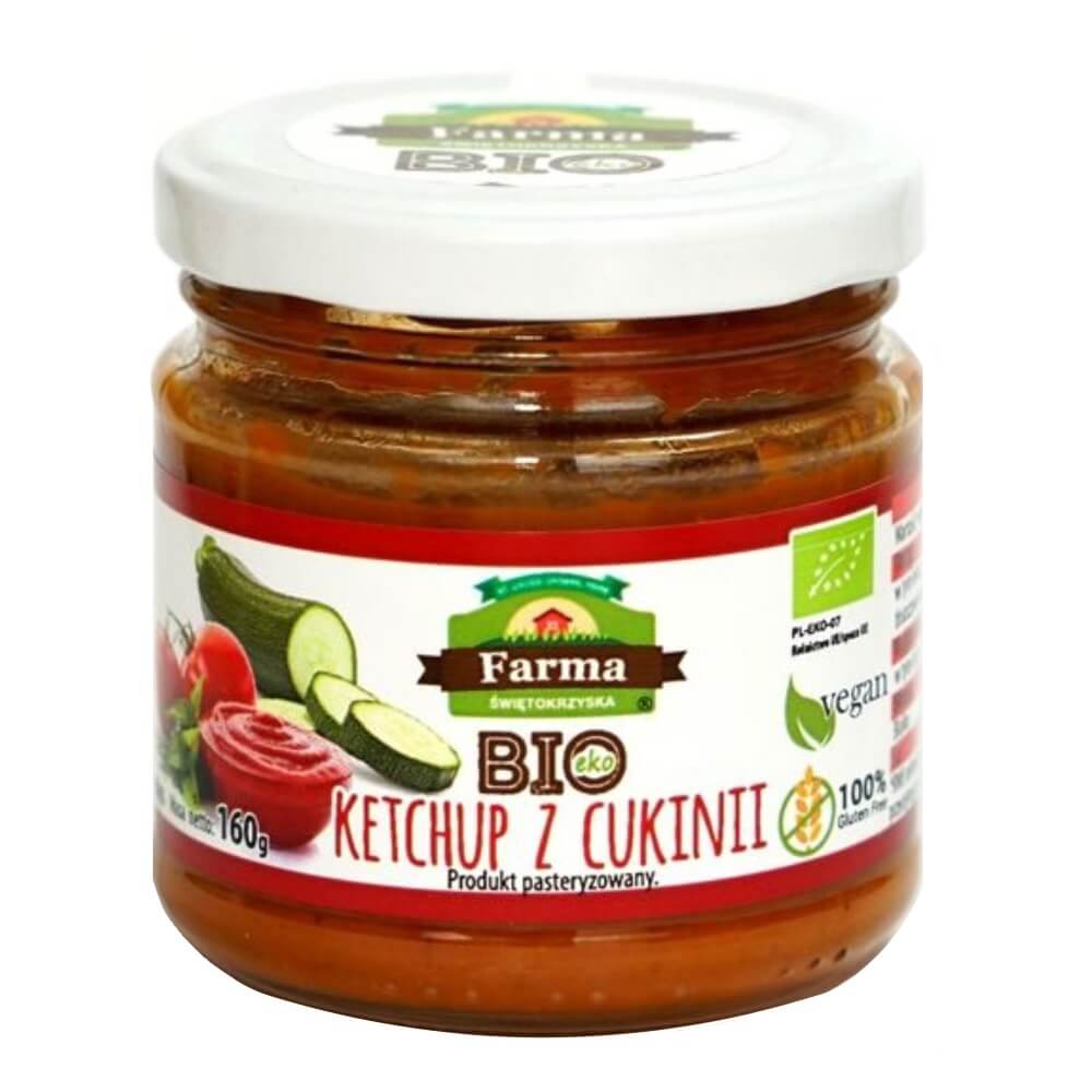 Bio-Zucchini-Ketchup, glutenfrei 160 g - FARMA ŚWIĘTOKRZYSKA