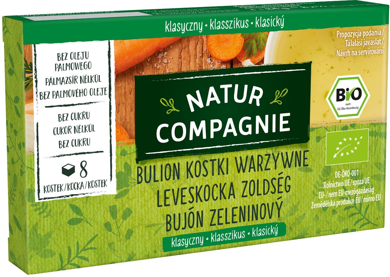 Brühe - Gemüsewürfel ohne Zuckerzusatz BIO 84 g - NATUR COMPAGNIE Hoofdafbeelding