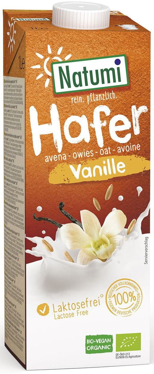 Haferdrink - Vanille ohne Zuckerzusatz BIO 1000 ml - NATUMI Imagine principală a produsului
