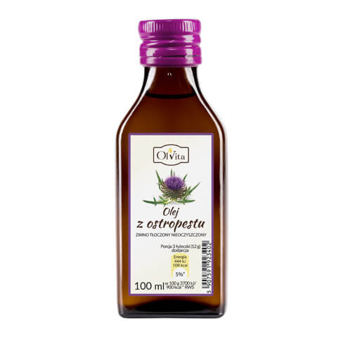 Mariendistelöl, kaltgepresst und roh 100ml OLVITA Hover Image