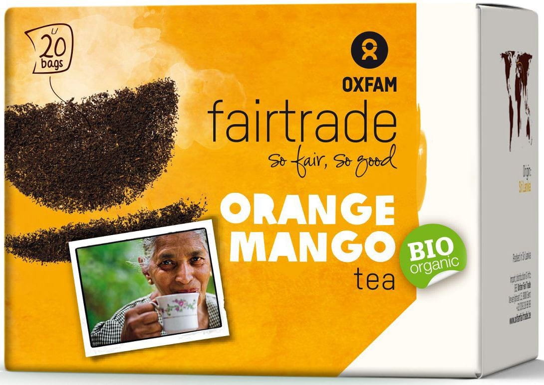 Schwarzer Tee mit Mango-Geschmack - fair gehandelte Orange BIO (20 x 18 g) - OXFAM