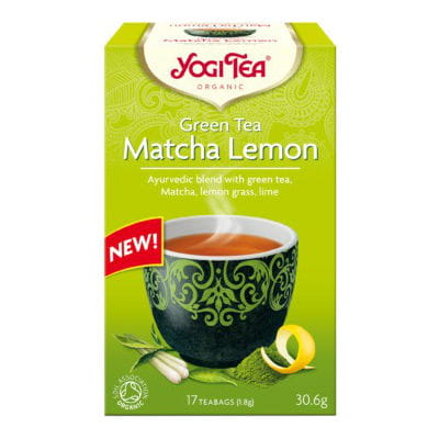 Grüner Tee mit Zitrone und Matcha BIO (17 x 18 g) - YOGI TEA