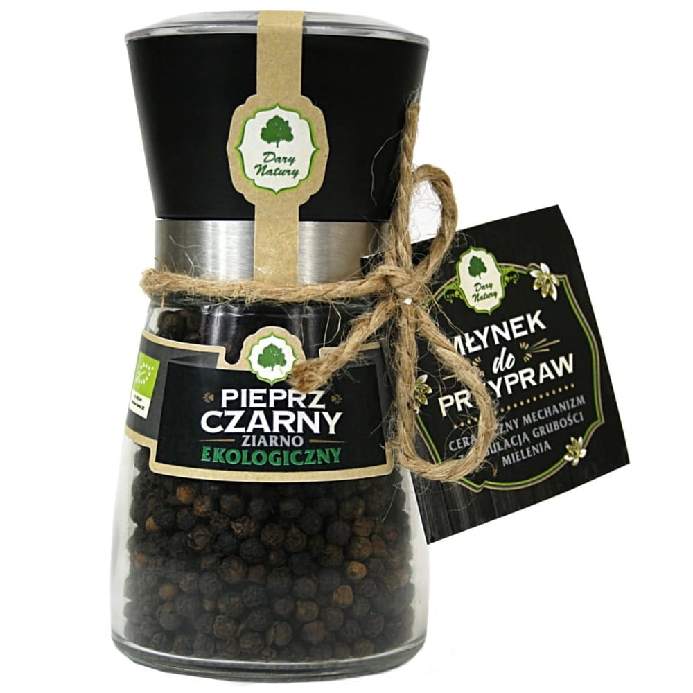 Schwarze Pfefferkörner in der BIO-Mühle 90 g - GESCHENKE DER NATUR Κύρια εικόνα προϊόντος