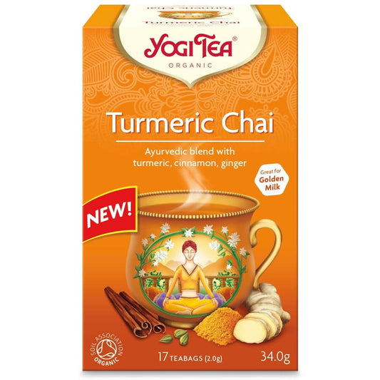 Goldener Chai-Tee mit Kurkuma BIO (17 x 2 g) 34 g - YOGI TEA