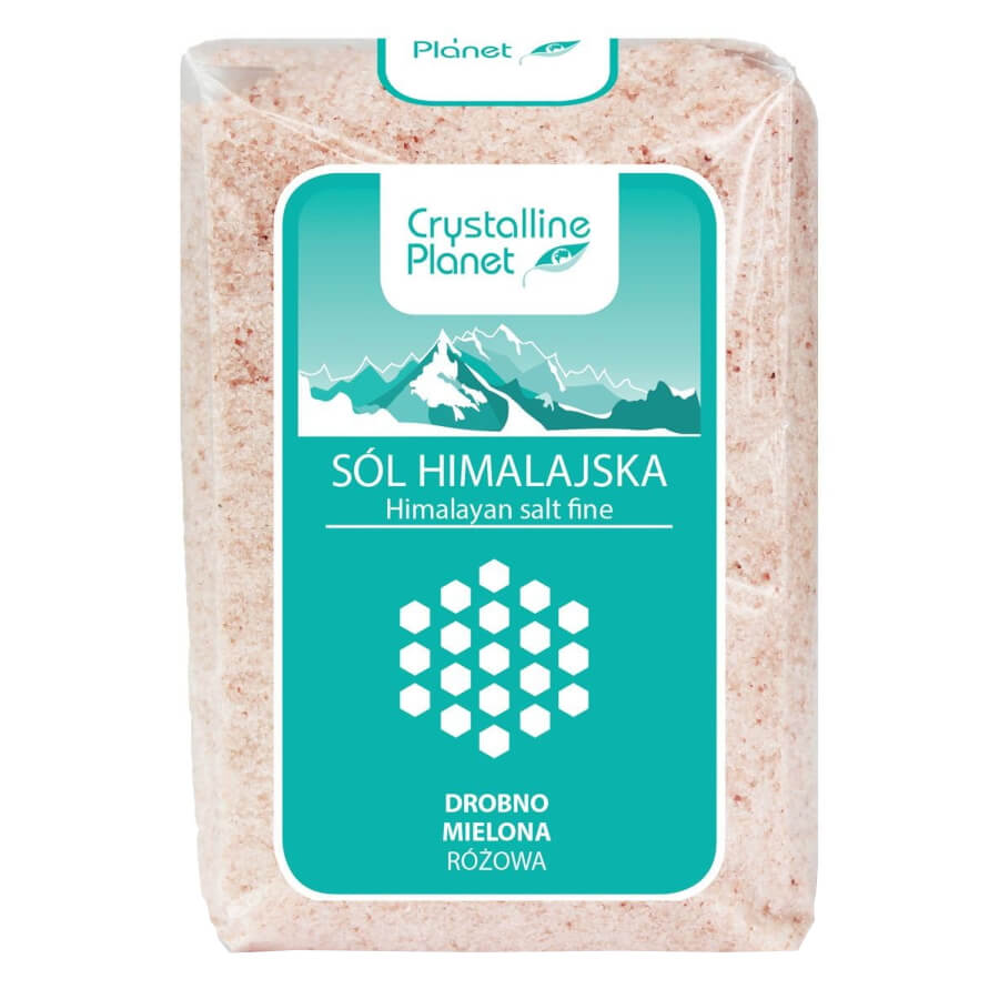 Rosa Himalaya-Salz, fein gemahlen 600 g - CRYSTALLINE PLANET