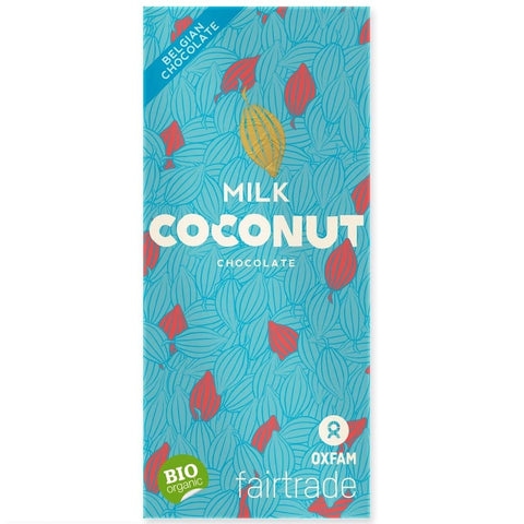 Fairtrade Vollmilchschokolade mit Kokosflocken BIO 100 g - OXFAM