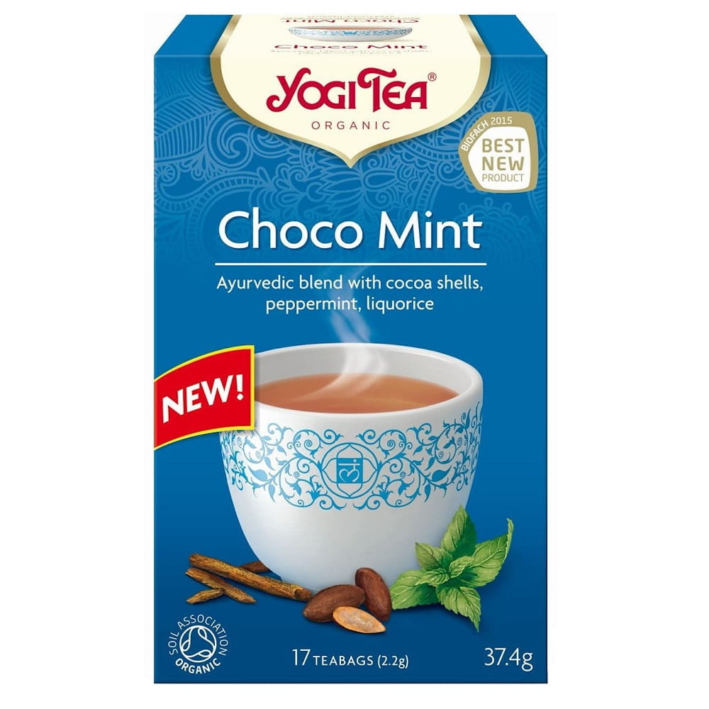 Schoko-Minztee im Teebeutel mit Kakao und Minze BIO (17 x 22 g) - YOGI TEA