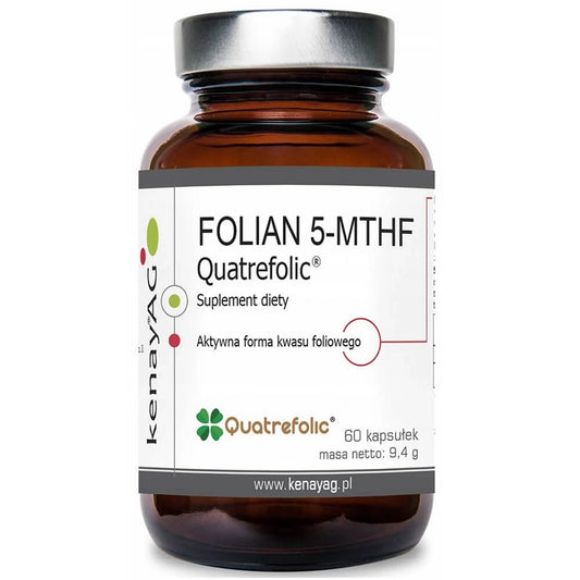 Aktive Form von Folsäure Quatrefolic 5 - MTHF in 30 Kapseln, natürliche Folsäurepräparat von Quatrefolic Gnosis S.P.A.