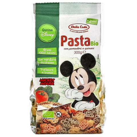 Pasta (tricolor Grieß) Disney Mickey BIO 300 g - DALLA COSTA