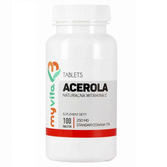 Natürliches Acerola Vitamin C 250mg 100 Tabletten MYVITA Hover Image